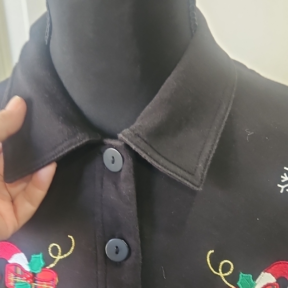 Bechamel Black Jacket with Festive Embroidery - Picture 4 of 5